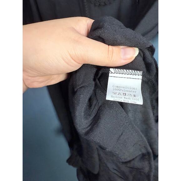 NEW Aimage Swimsuit Cover Up Women's Sz Small Oversized Boho Embroidery Tropical - Picture 7 of 9